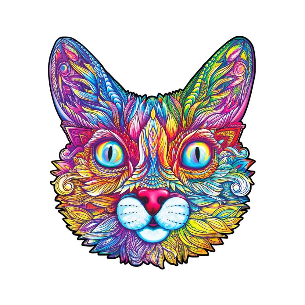 Unidragon-Impressive Cat Wooden Puzzle-UNI-CAT-S-Simple-Legacy Toys